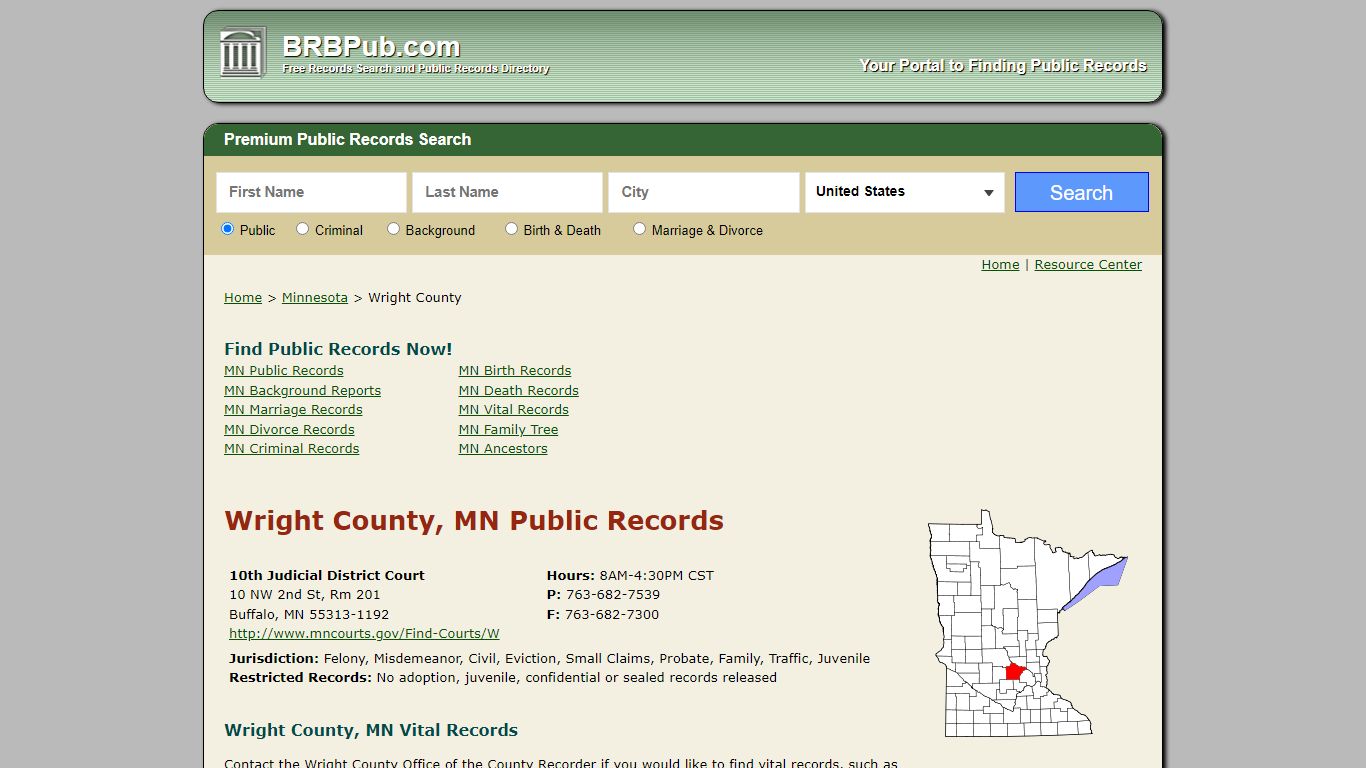 Wright County Public Records | Search Minnesota Government ...